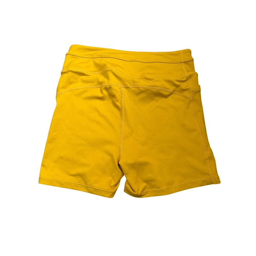 Free People Odessa Bike Shorts Honeycomb Yellow Gold Size Small FP Movement - Picture 5 of 5